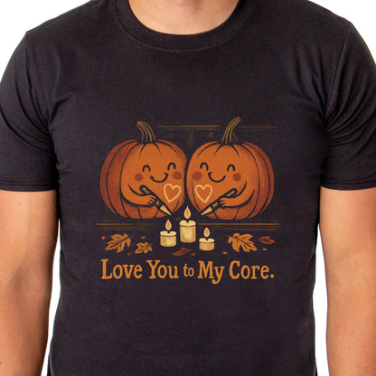 Halloween T-Shirt Men's Love You to My Core Short Sleeve Tee