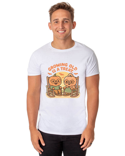 PJammy Halloween T-Shirt Men's Growing Old Short Sleeve Tee