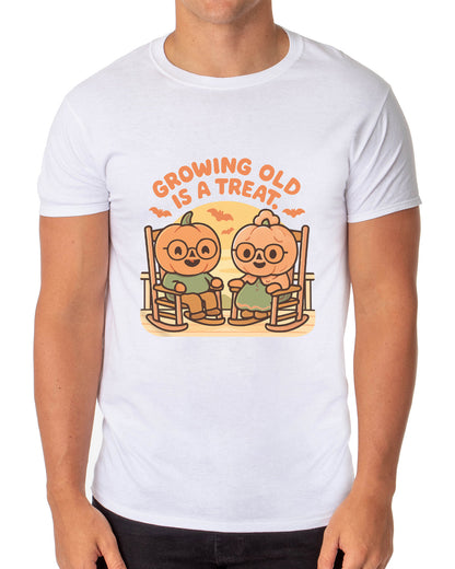 PJammy Halloween T-Shirt Men's Growing Old Short Sleeve Tee