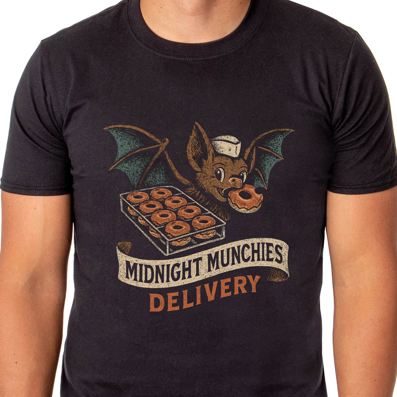 PJammy Halloween T-Shirt Men's Midnight Munchies Short Sleeve Tee