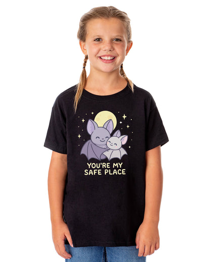 PJammy Halloween T-Shirt Girls' Safe Place Short Sleeve Tee