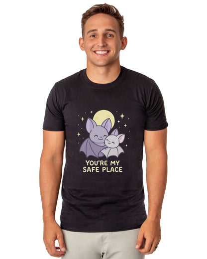 PJammy Moonlit Bats You're My Safe Place Men's Short-Sleeve T-Shirt