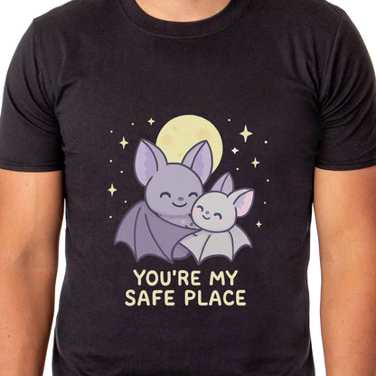 PJammy Moonlit Bats You're My Safe Place Men's Short-Sleeve T-Shirt