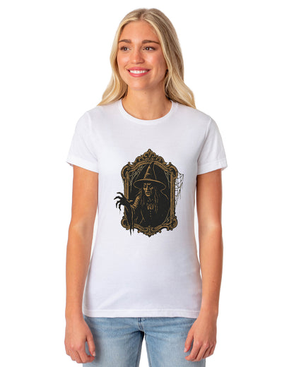 PJammy Halloween T-Shirt Women's Witch Mirror Short Sleeve Tee