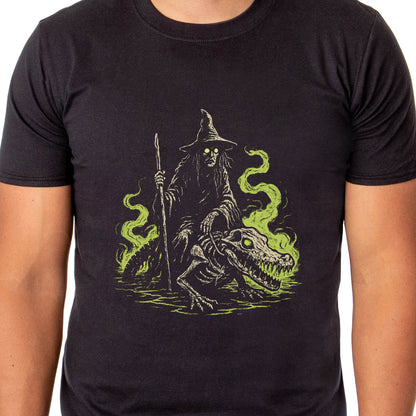 PJammy Halloween T-Shirt Men's Croc Skeleton Short Sleeve Tee