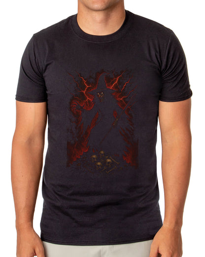 PJammy Halloween T-Shirt Men's Electric Witch Design Short Sleeve Tee