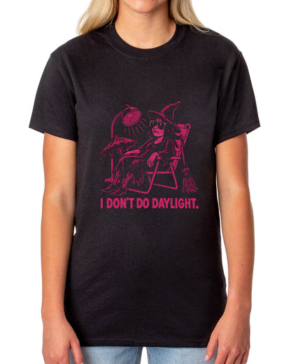 PJammy Halloween T-Shirt Women's I Don't Do Daylight Witch Tee