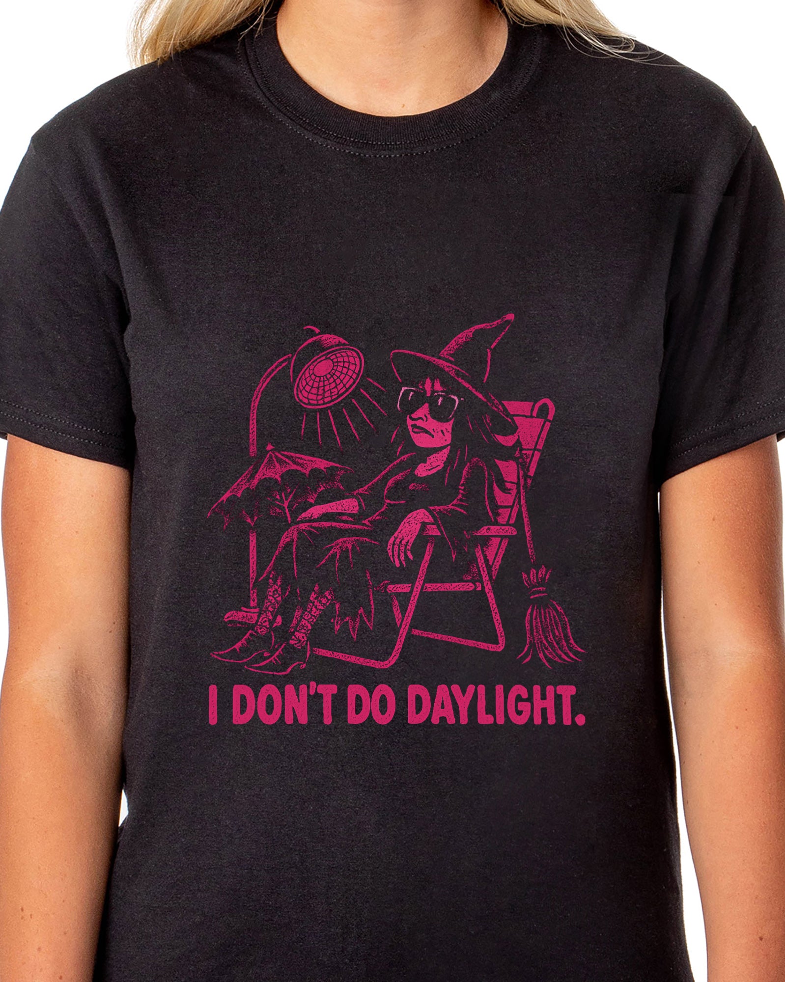 PJammy Halloween T-Shirt Women's I Don't Do Daylight Witch Tee