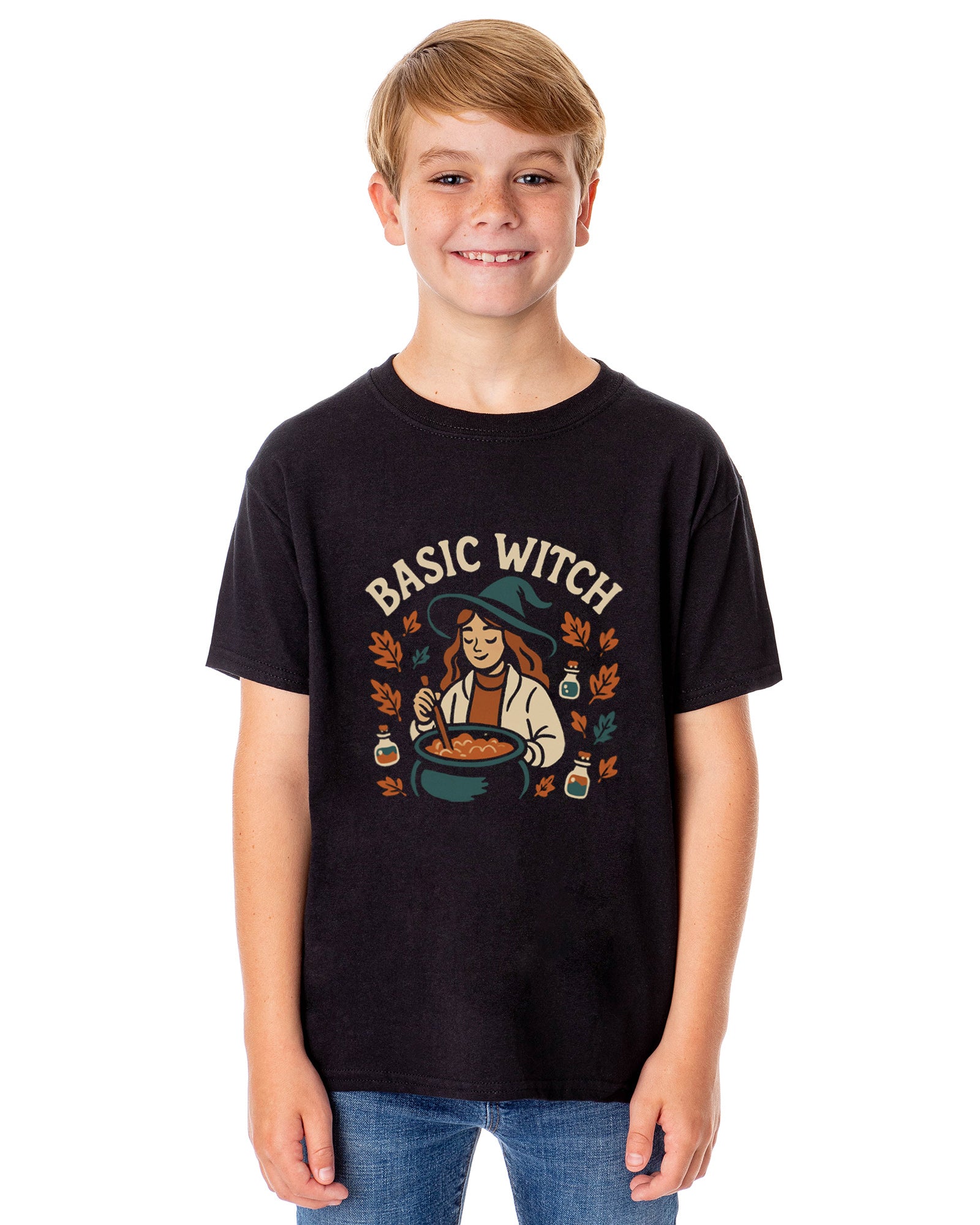PJammy Halloween T-Shirt Girls' Basic Witch Short Sleeve Tee