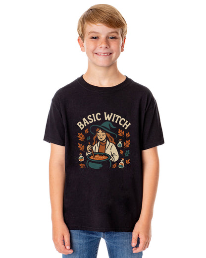PJammy Halloween T-Shirt Girls' Basic Witch Short Sleeve Tee