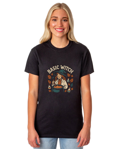 PJammy Halloween T-Shirt Women's Witch Basics Short Sleeve Tee