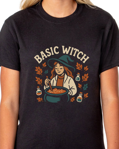 PJammy Halloween T-Shirt Women's Witch Basics Short Sleeve Tee