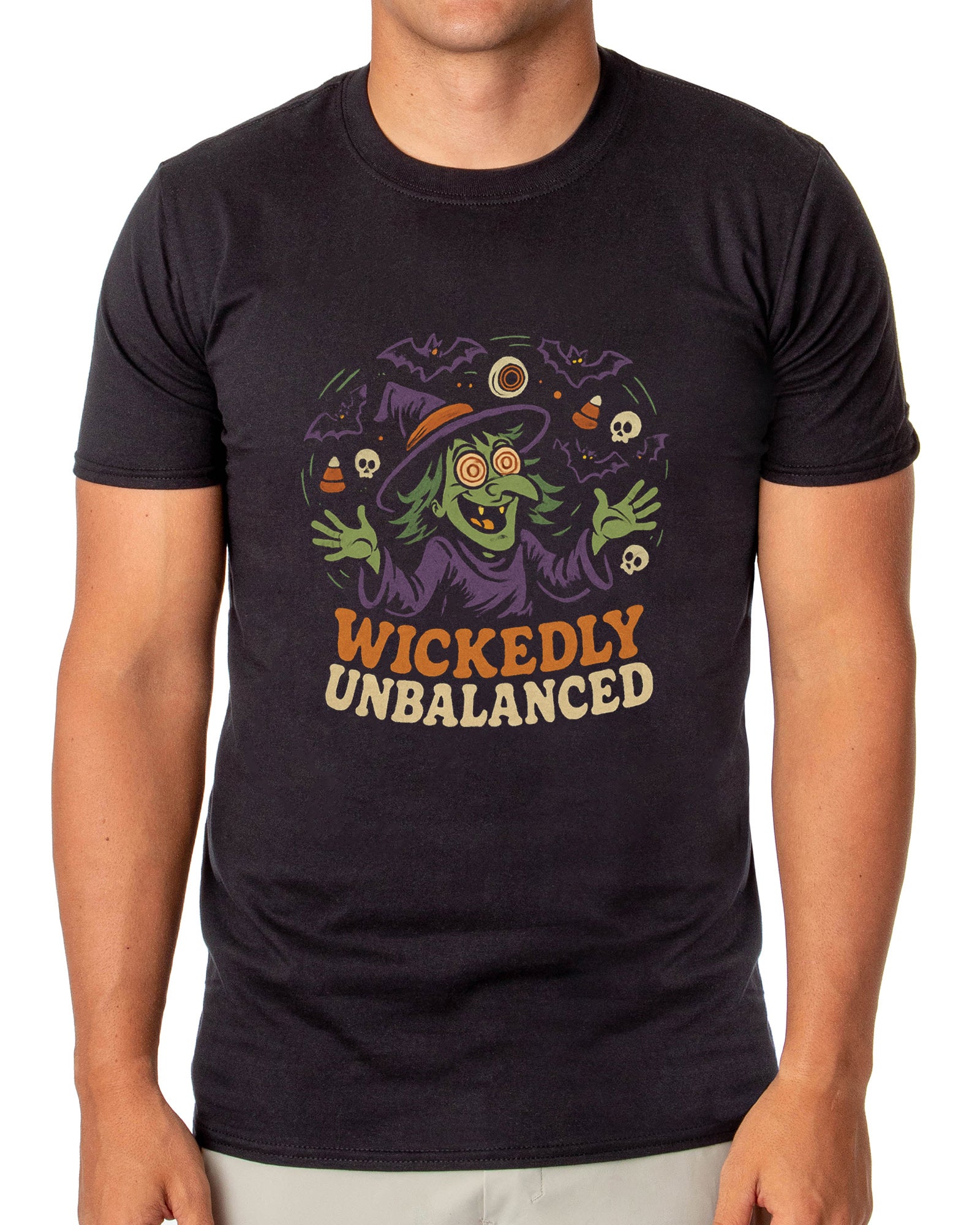 PJammy Wickedly Unbalanced Witch Men's Short-Sleeve T-Shirt