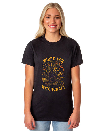 PJammy Halloween T-Shirt Women's Witch Scooter Short Sleeve Tee