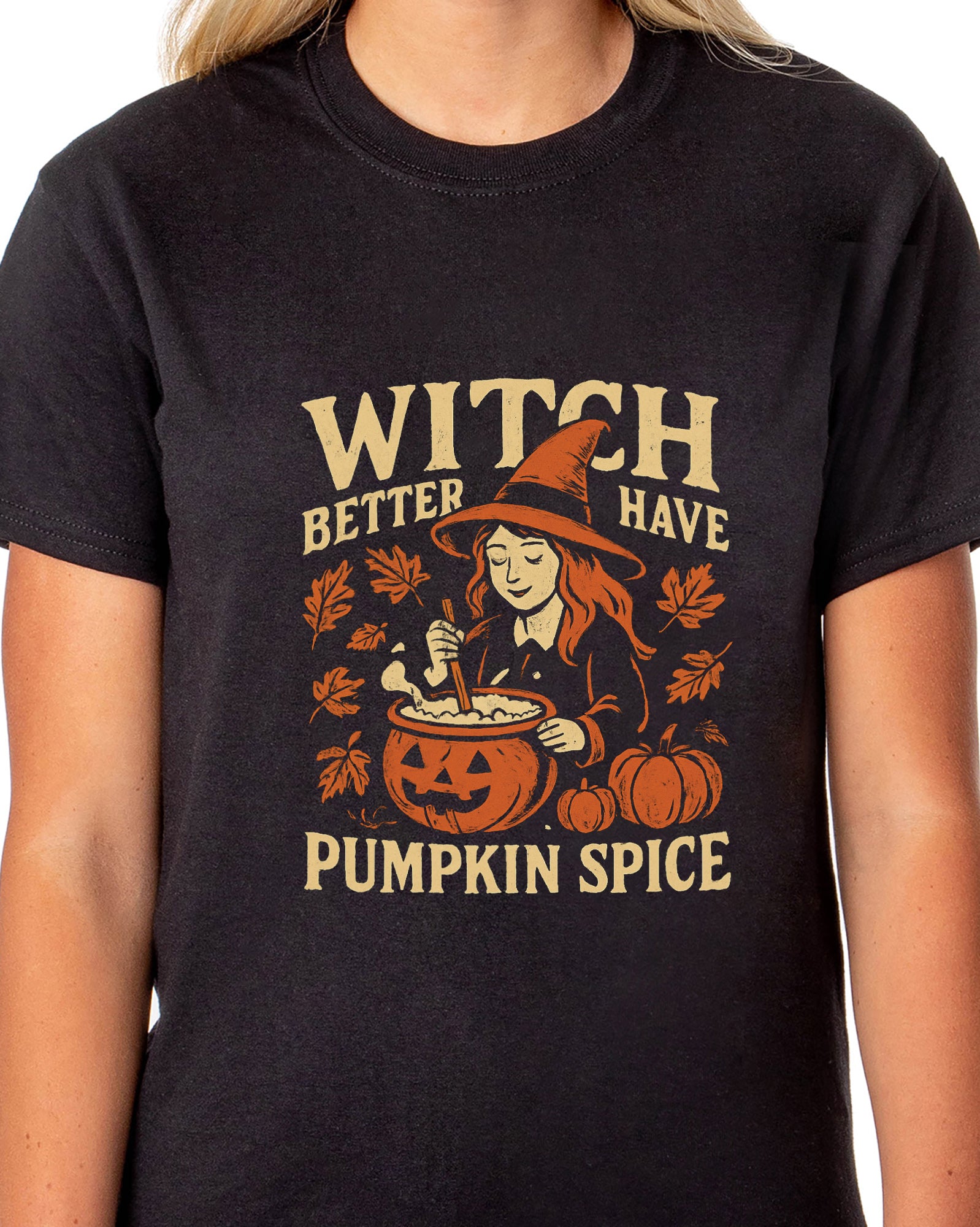 PJammy Halloween T-Shirt Women's Pumpkin Spice Short Sleeve Tee