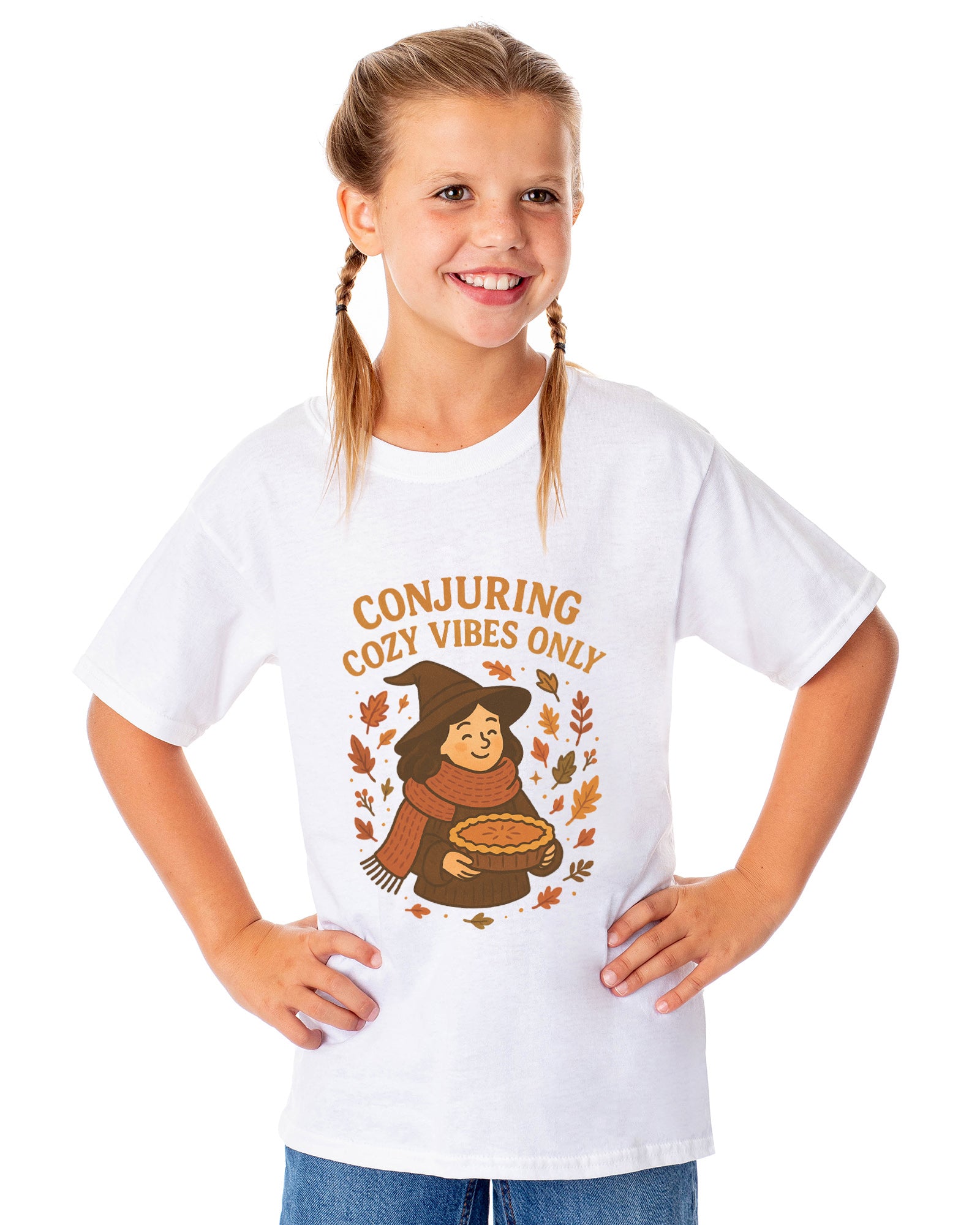 PJammy Halloween T-Shirt Girls' Conjuring Vibes Short Sleeve Tee