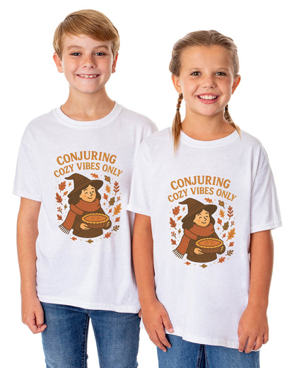 PJammy Halloween T-Shirt Girls' Conjuring Vibes Short Sleeve Tee