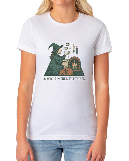 PJammy Halloween T-Shirt Women's Magic Little Things Short Sleeve Tee