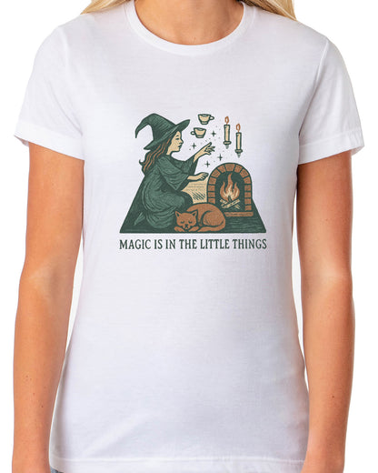PJammy Halloween T-Shirt Women's Magic Little Things Short Sleeve Tee