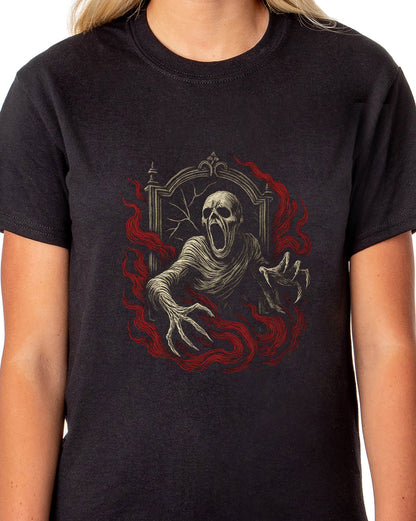 PJammy Halloween T-Shirt Women's Mummy Vapor Short Sleeve Tee