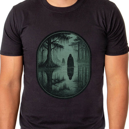 PJammy Halloween T-Shirt Men's Haunted Swamp Short Sleeve Tee