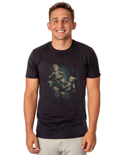 PJammy Halloween T-Shirt Men's Hiding In The Closet Short Sleeve Tee