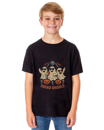 PJammy Halloween T-Shirt Girls' Ghost Squad Short Sleeve Tee