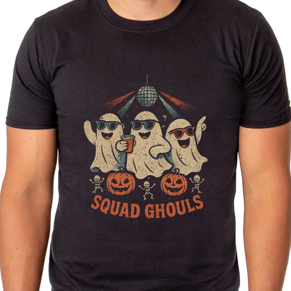 PJammy Halloween T-Shirt Men's Squad Ghouls Short Sleeve Tee