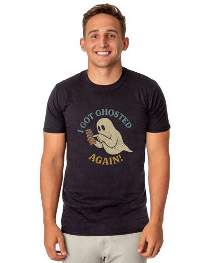 PJammy Halloween T-Shirt Men's Got Ghosted Again Short Sleeve Tee