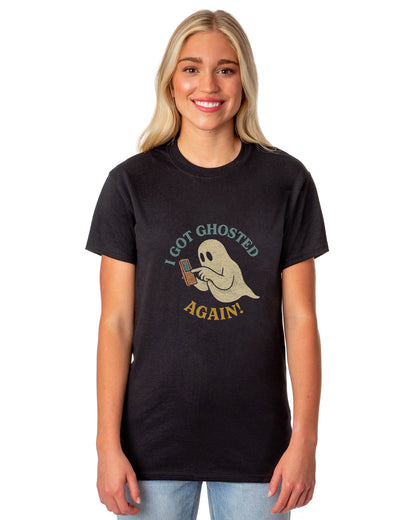 PJammy Halloween T-Shirt Women's I Got Ghosted Short Sleeve Tee