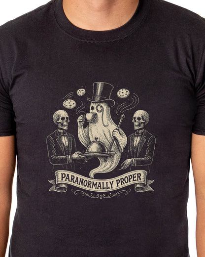 PJammy Halloween T-Shirt Men's Paranormally Proper Short Sleeve Tee