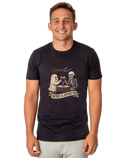 PJammy Halloween T-Shirt Men's Wine & Spirits  Short Sleeve Tee
