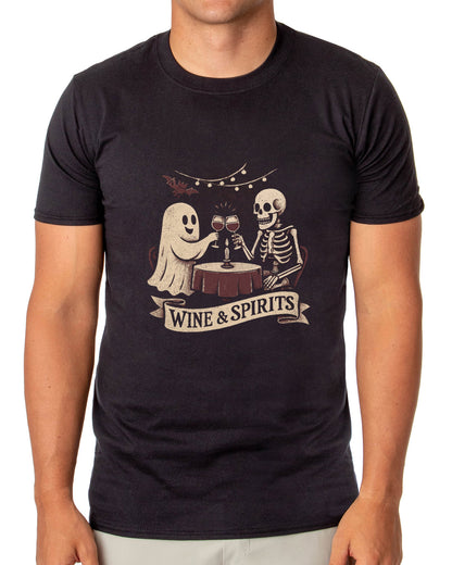 PJammy Halloween T-Shirt Men's Wine & Spirits  Short Sleeve Tee