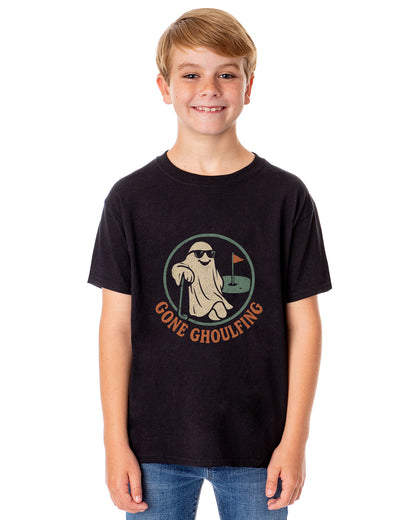 PJammy Halloween T-Shirt Boys' Gone Ghoulfing Short Sleeve Tee