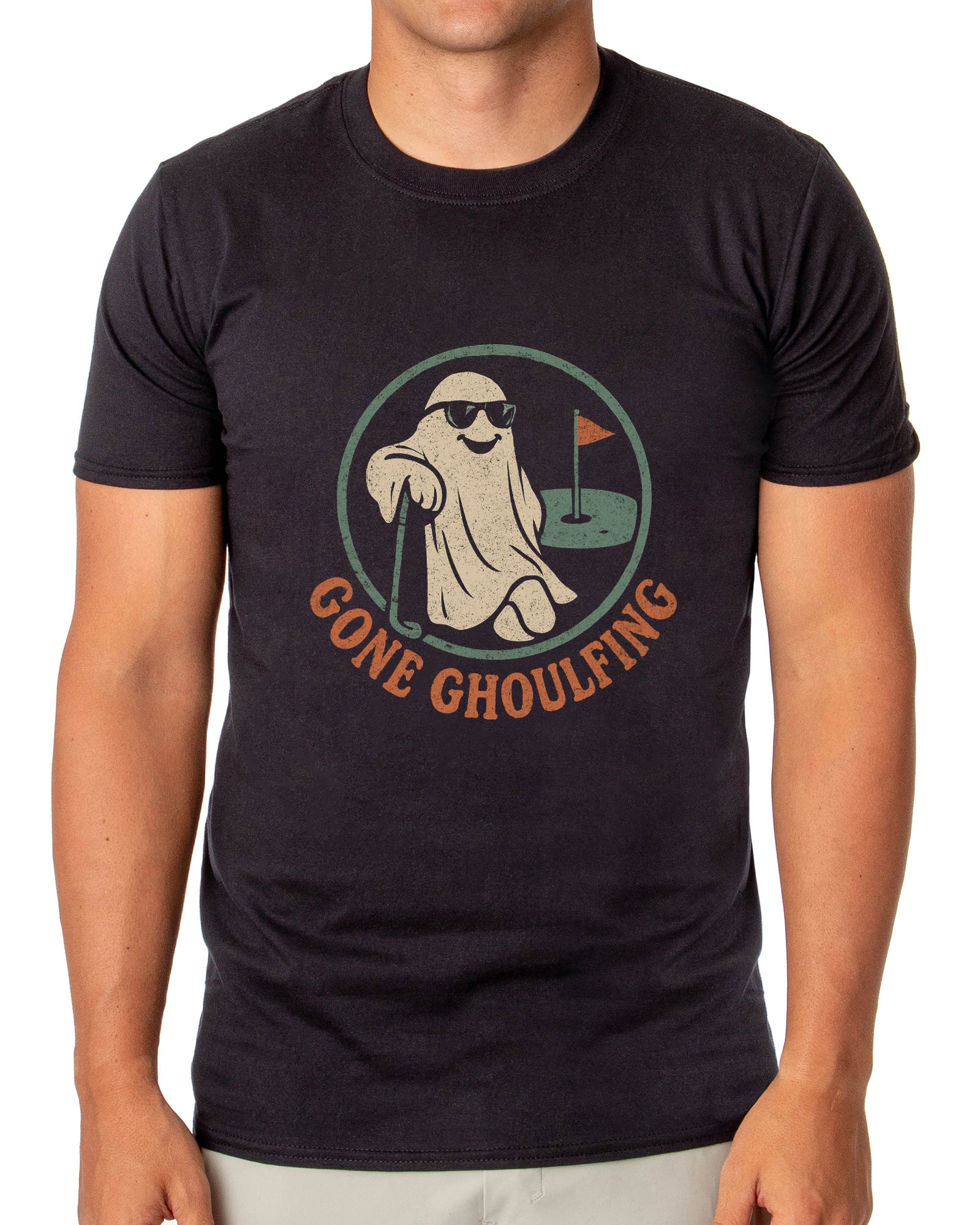 PJammy Halloween T-Shirt Men's Gone Ghoulfing Short Sleeve Tee