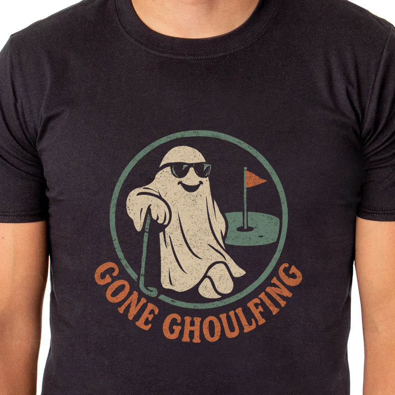 PJammy Halloween T-Shirt Men's Gone Ghoulfing Short Sleeve Tee