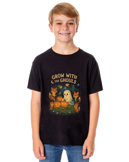 PJammy Halloween T-Shirt Girls' Grow With Ghouls Short Sleeve Tee