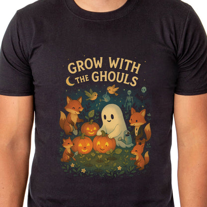 PJammy Halloween T-Shirt Men's Grow With The Ghouls Short Sleeve Tee