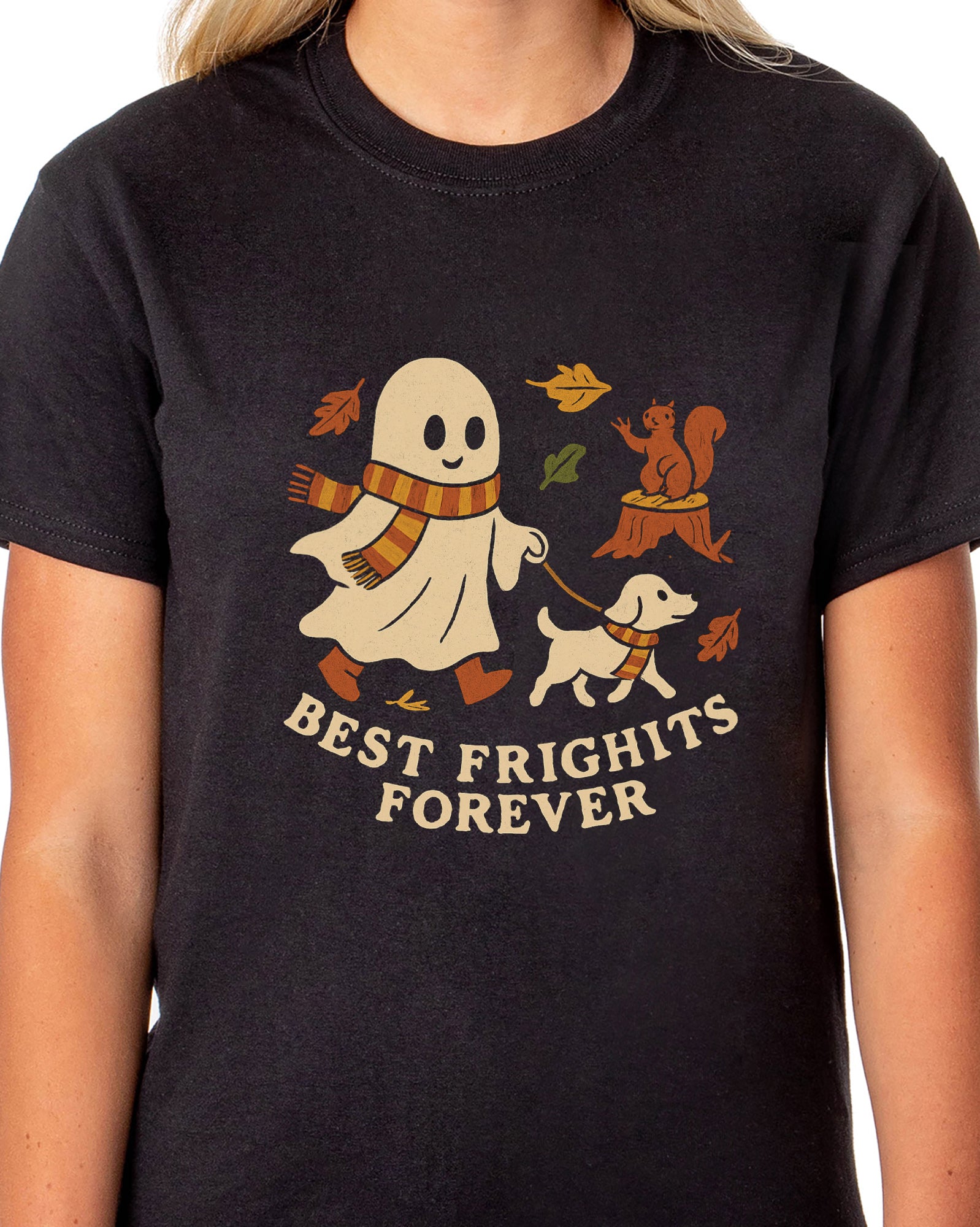 PJammy Halloween T-Shirt Women's Ghost BFF Short Sleeve Tee