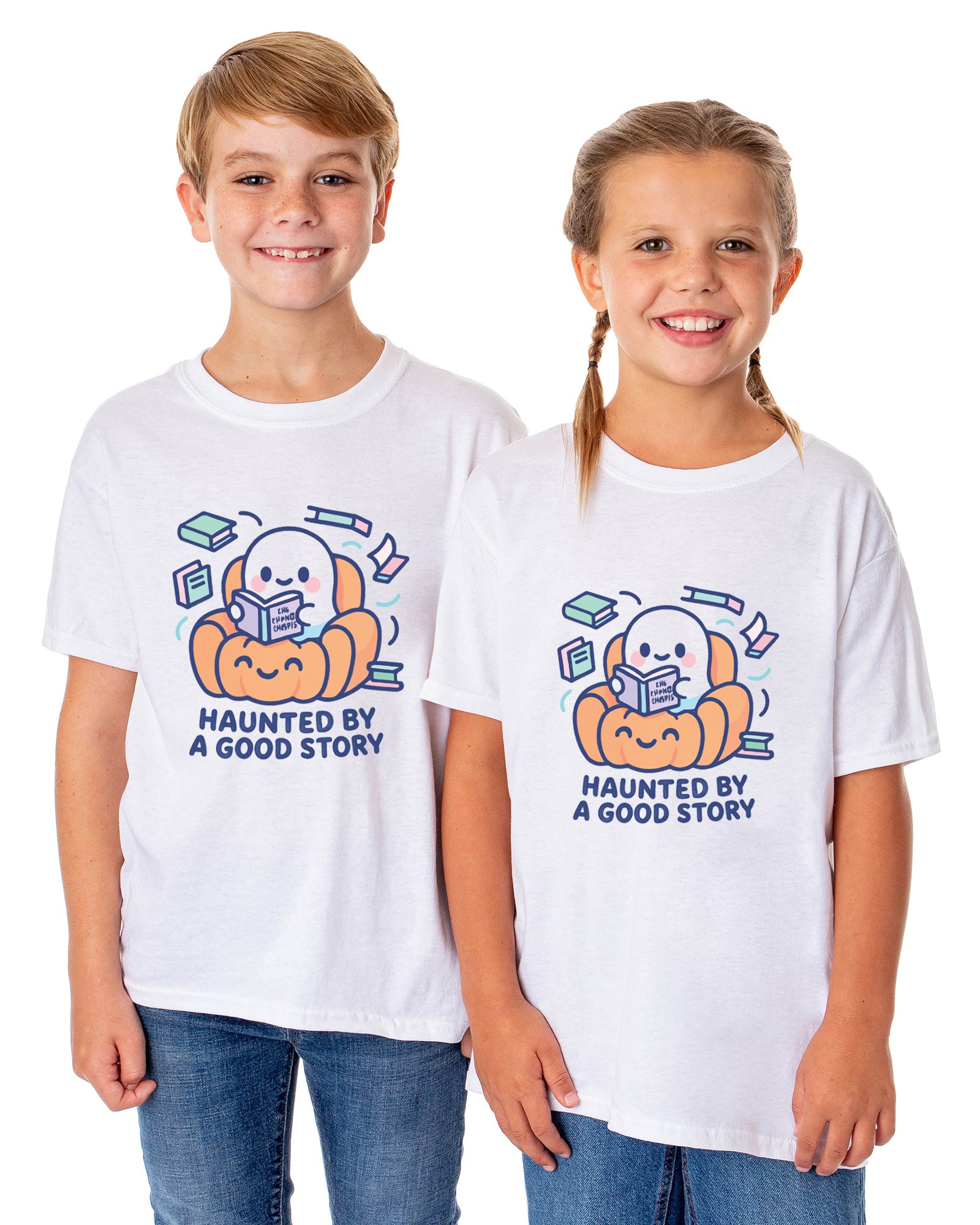 PJammy Halloween T-Shirt Boys' Haunted Story Short Sleeve Tee