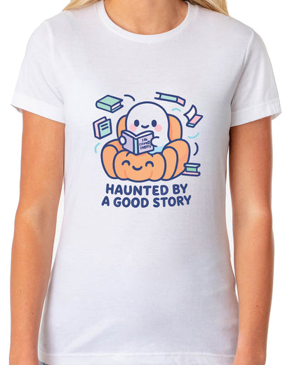 PJammy Halloween T-Shirt Women's Haunted Story Short Sleeve Tee