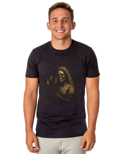 PJammy Halloween T-Shirt Men's Skeleton Bride Short Sleeve Tee