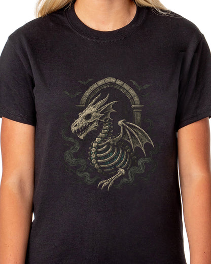 PJammy Halloween T-Shirt Women's Dragon Bones Short Sleeve Tee
