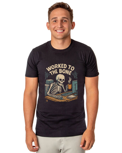 PJammy Halloween T-Shirt Men's Worked To The Bone Short Sleeve Tee