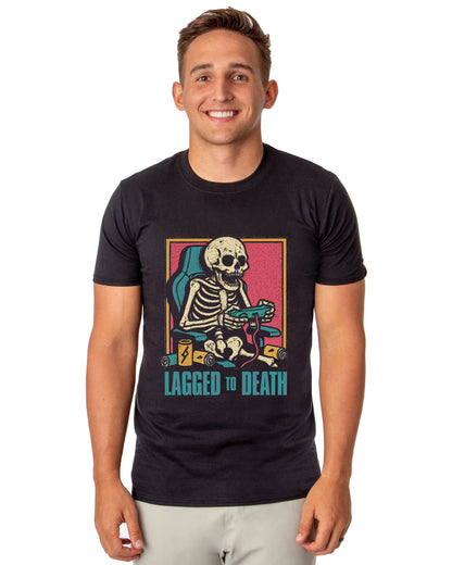PJammy Halloween T-Shirt Men's Lagged To Death Short Sleeve Tee