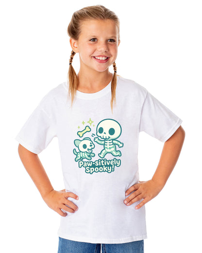 PJammy Halloween T-Shirt Girls' Skeleton Fetch  Short Sleeve Tee