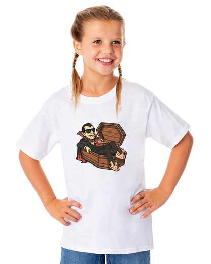 PJammy Halloween T-Shirt Boys' Vampire Lounge Short Sleeve Tee
