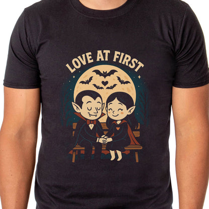 PJammy Halloween T-Shirt Men's Love At First Short Sleeve Tee
