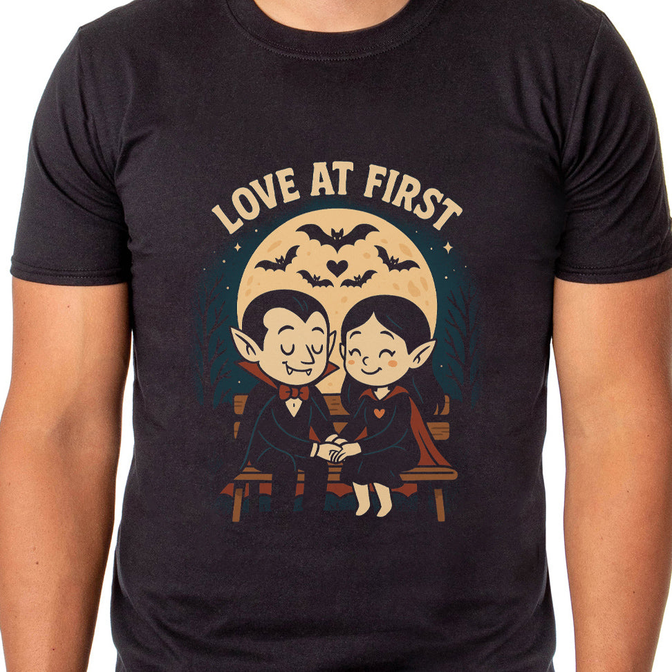 PJammy Halloween T-Shirt Men's Love At First Short Sleeve Tee