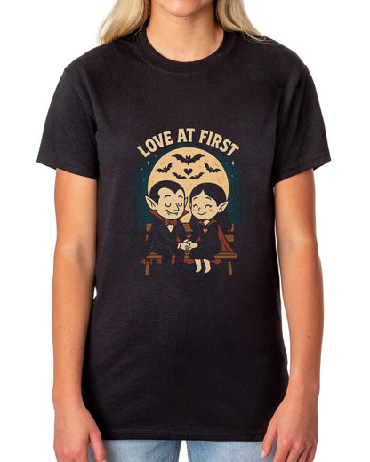 PJammy Halloween T-Shirt Women's Vampire Love Short Sleeve Tee